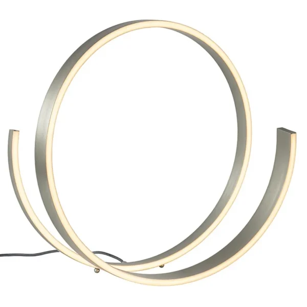 moderne_led_tafellamp_nik_1.webp Store Straluma Moderne LED tafellamp nikkel met dim to warm functie
