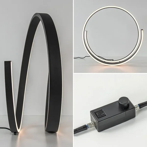 Sale Straluma Moderne LED tafellamp zwart met dim to warm functie