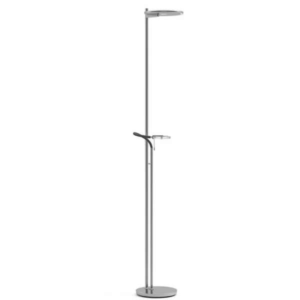 moderne_led_uplighter_sta_0.webp Store Straluma Moderne LED uplighter staal met helder glas en leesarm