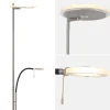 moderne_led_uplighter_sta_1.webp Store Straluma Moderne LED uplighter staal met helder glas en leesarm