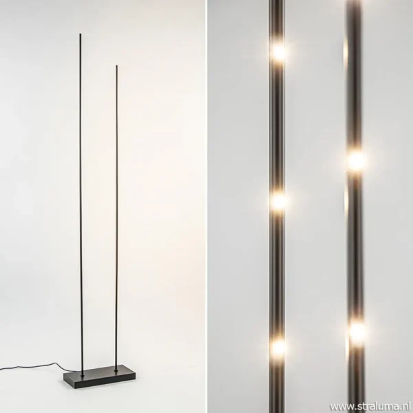 moderne_led_vloerlamp_dim_1.webp Hot Straluma Moderne LED vloerlamp dimbaar mat zwart