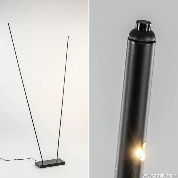 moderne_led_vloerlamp_dim_3.webp Hot Straluma Moderne LED vloerlamp dimbaar mat zwart