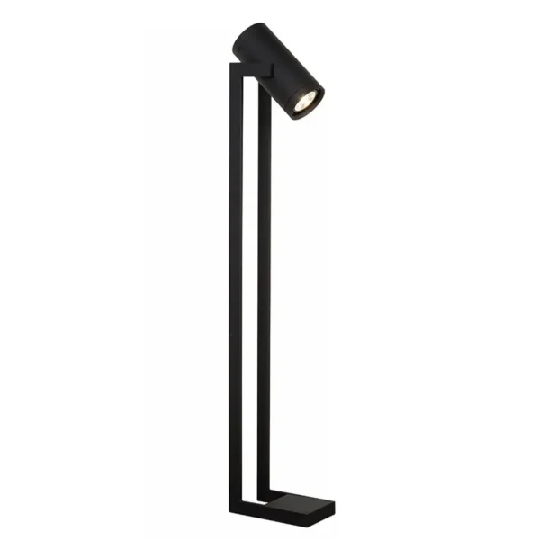 moderne_led_vloerlamp_mat_1.webp New Straluma Moderne LED vloerlamp mat zwart met kantelbare spot