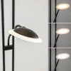 Cheap Straluma Moderne LED vloerlamp met uplighter en leeslamp mat zwart