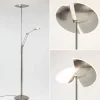 moderne_led_vloerlamp_nik_1.webp New Straluma Moderne LED vloerlamp nikkel met uplighter en leeslamp