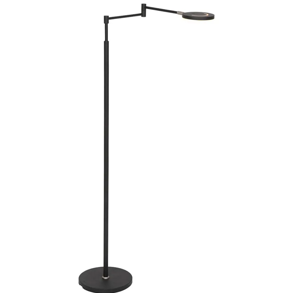 Outlet Straluma Moderne LED vloerlamp op accu zwart dimbaar