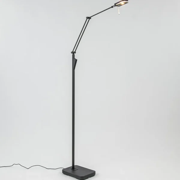 moderne_led_vloerlamp_zwa_1.webp Cheap Straluma Moderne LED vloerlamp zwart met verstelbare arm