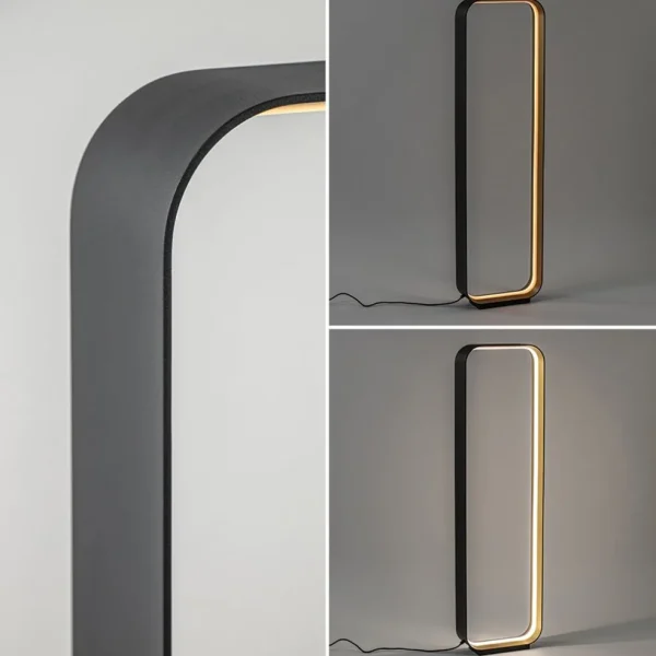 moderne_led_vloerlamp_zwa_3-4.webp Shop Straluma Moderne LED vloerlamp zwart/goud dim to warm