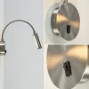 moderne_led_wandlamp_nikk_2.webp Flash Sale Straluma Moderne LED wandlamp nikkel met flexibele arm
