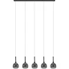 moderne_lichts_eettafelha_0.webp Best Straluma Moderne 5-lichts eettafelhanglamp zwart met dubbel glas