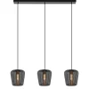 Cheap Straluma Moderne 3-lichts eettafelhanglamp Adeta mat zwart