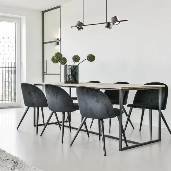 moderne_lichts_hanglamp_i_4.webp Shop Straluma Moderne 4-lichts hanglamp inclusief verstelbare LED spots