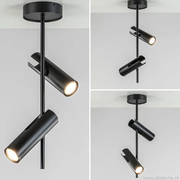 moderne_lichts_opbouwspot_1.webp Online Straluma Moderne 2-lichts opbouwspot zwart verstelbaar