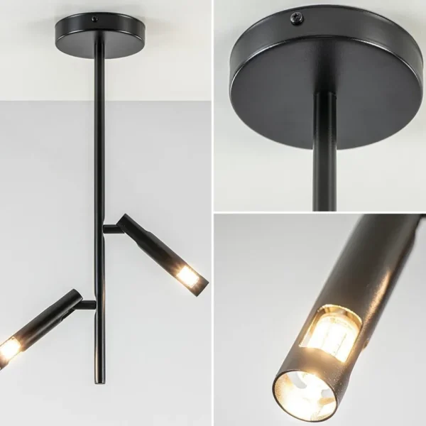 Hot Straluma Moderne 2-lichts opbouwspot zwart G9