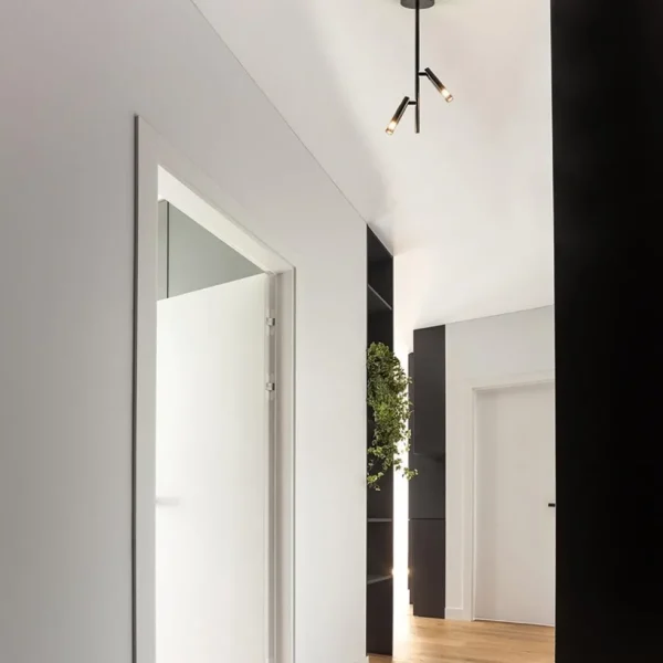 Hot Straluma Moderne 2-lichts opbouwspot zwart G9
