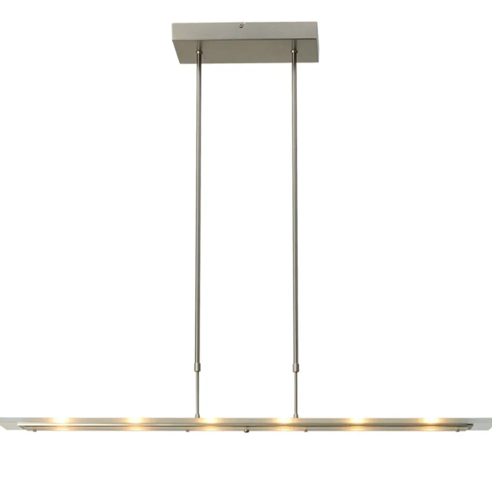 moderne_nikkel_led_hangla_0.webp Fashion Straluma Moderne nikkel LED hanglamp met helder glas dimbaar