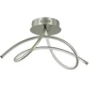 Shop Straluma Moderne plafondlamp nikkel inclusief 3-standen dimbaar LED