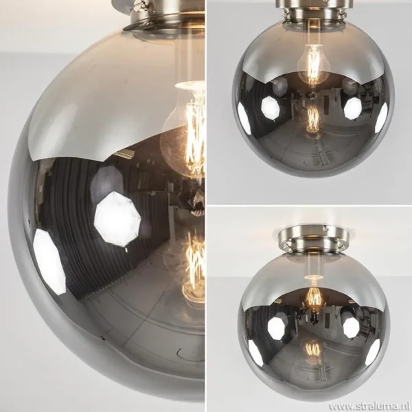 moderne_plafondlamp_nikke_3-2.webp Online Straluma Moderne plafondlamp nikkel met smokey glas