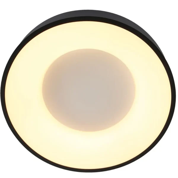 moderne_plafondlamp_zwart_2.webp Shop Straluma Moderne plafondlamp zwart met geïntegreerd LED