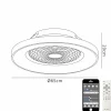 moderne_plafondventilator_1-3.webp Best Sale Straluma Moderne plafondventilator grijs met geintegreerd LED