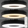 Clearance Straluma Moderne plafondventilator zwart met dimbaar LED