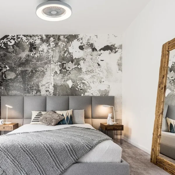 moderne_plafondventilator_4-3.webp Best Sale Straluma Moderne plafondventilator grijs met geintegreerd LED