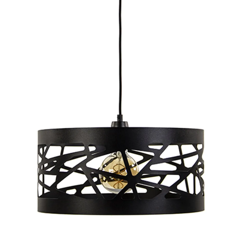 Best Sale Straluma Moderne ronde hanglamp zwart metaal