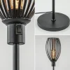 Shop Straluma Moderne staande lamp met draad kap mat zwart