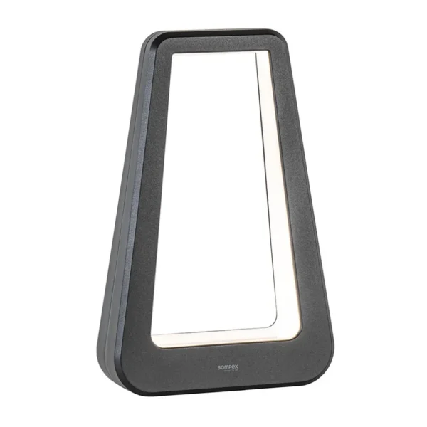 Best Straluma Moderne tafellamp batterij zwart oplaadbaar IP65