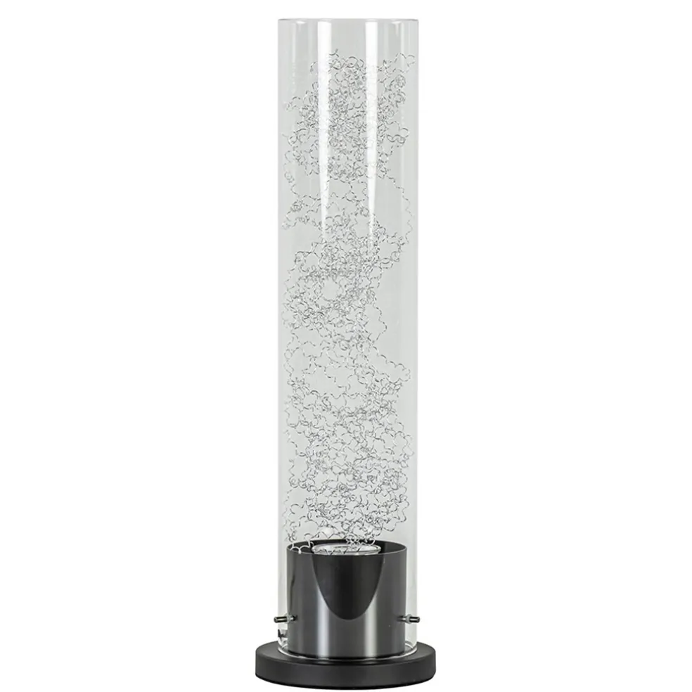 moderne_tafellamp_cilinde_0.webp Store Straluma Moderne tafellamp cilinder helder glas met zwart en zilver