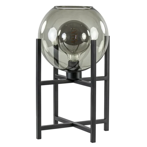 moderne_tafellamp_frame_m_0.webp Sale Straluma Moderne tafellamp frame met smoke glazen bol