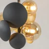 Best Sale Straluma Moderne tafellamp grijs/goud + amber glas