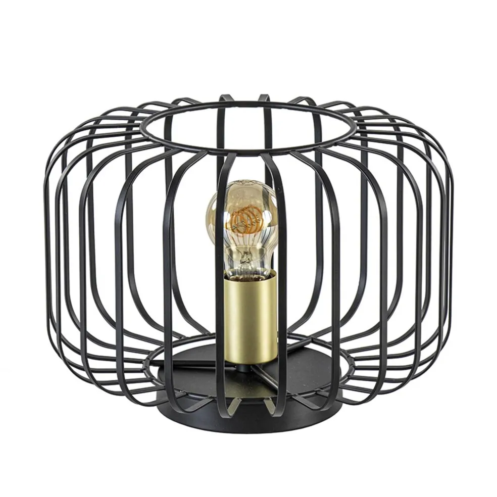 moderne_tafellamp_zwart_m_0.webp Cheap Straluma Moderne tafellamp zwart met brons