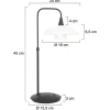 Online Straluma Moderne tafellamp zwart met dimbaar LED