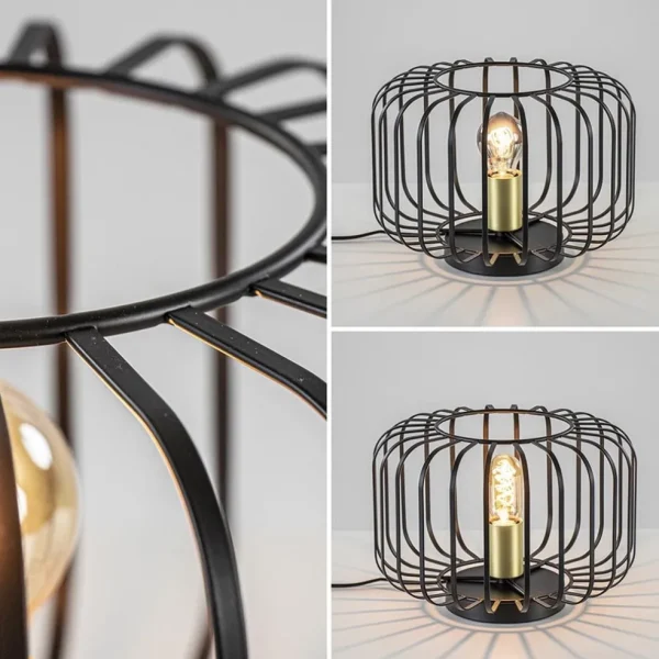 moderne_tafellamp_zwart_m_3.webp Cheap Straluma Moderne tafellamp zwart met brons