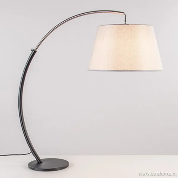 New Straluma Moderne tafellamp zwart nikkel incl. kap