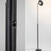 Clearance Straluma Moderne uplighter zwart met dimbaar LED