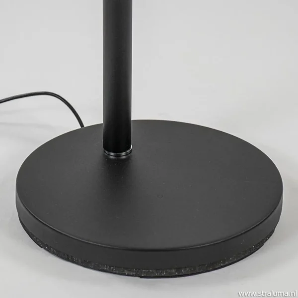 Clearance Straluma Moderne uplighter zwart met dimbaar LED