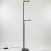 Store Straluma Moderne uplighter/leeslamp zwart met smoke glas