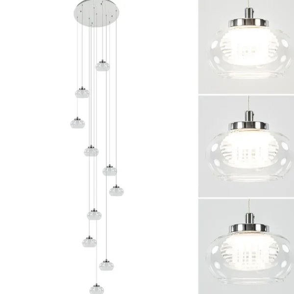 moderne_videlamp_chroom_m_1.webp Shop Straluma Moderne videlamp chroom met helder glas incl LED