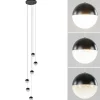 Store Straluma Moderne videlamp zwart met dimbaar LED 6-lichts