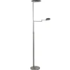 moderne_vloerlamp_uplight_0.webp Store Straluma Moderne vloerlamp uplighter staal met smoke glas