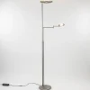 moderne_vloerlamp_uplight_1.webp Store Straluma Moderne vloerlamp uplighter staal met smoke glas