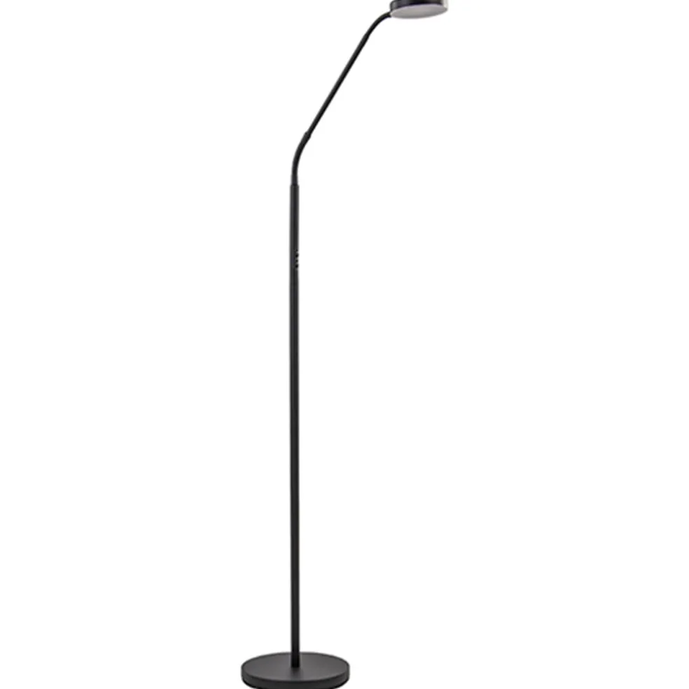 moderne_vloerlamp_zwart_m_0.webp Hot Straluma Moderne vloerlamp zwart met dimbaar LED