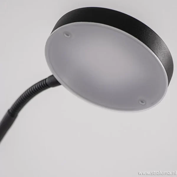Hot Straluma Moderne vloerlamp zwart met dimbaar LED