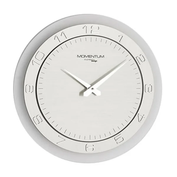 moderne_wandklok_rond_rvs_0.webp Discount Straluma Moderne wandklok rond RVS keuken/kantoor
