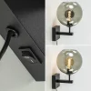 Best Sale Straluma Moderne wandlamp met smoke glazen bol incl. snoer