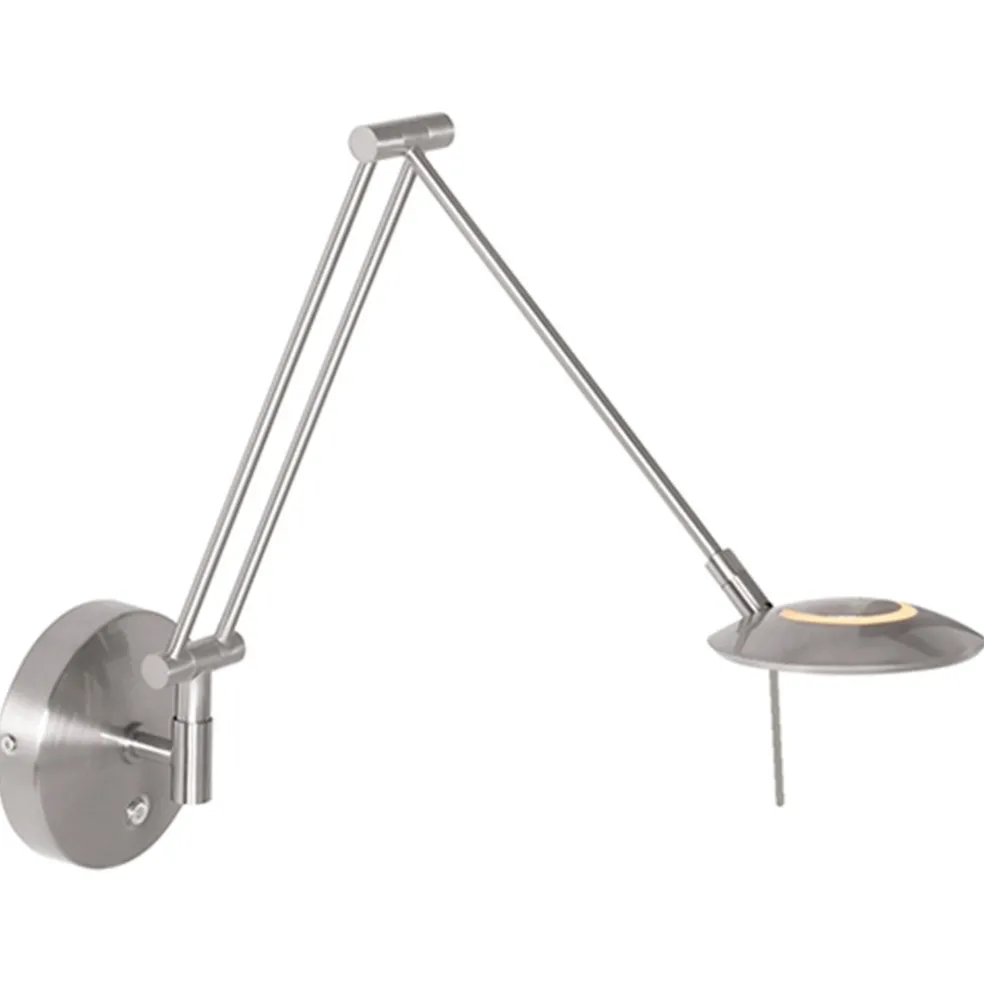 moderne_wandlamp_staal_me_0.webp Shop Straluma Moderne wandlamp staal met dimbaar LED