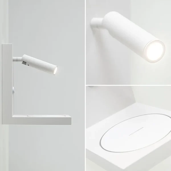 New Straluma Moderne wandlamp wit inclusief LED en fast charger