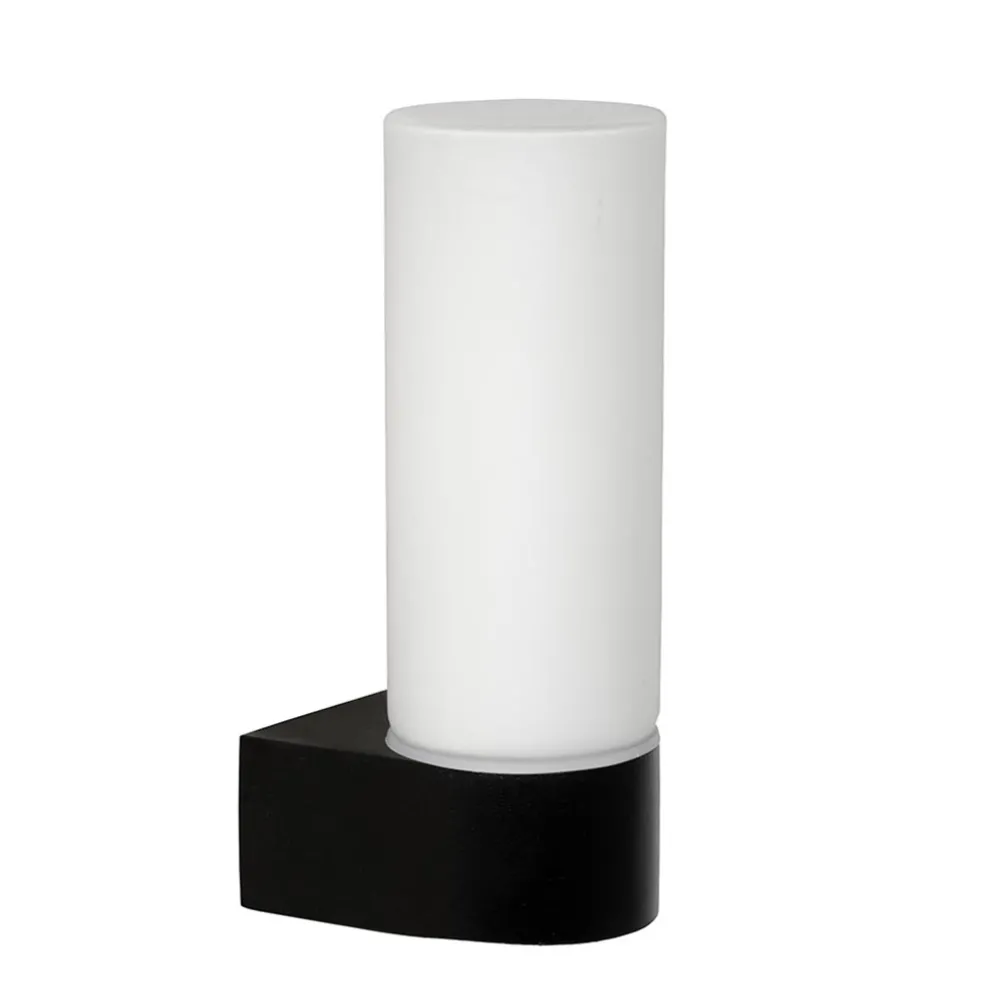 moderne_wandlamp_zwart_me_0-2.webp Cheap Straluma Moderne wandlamp zwart met opaal glas IP44